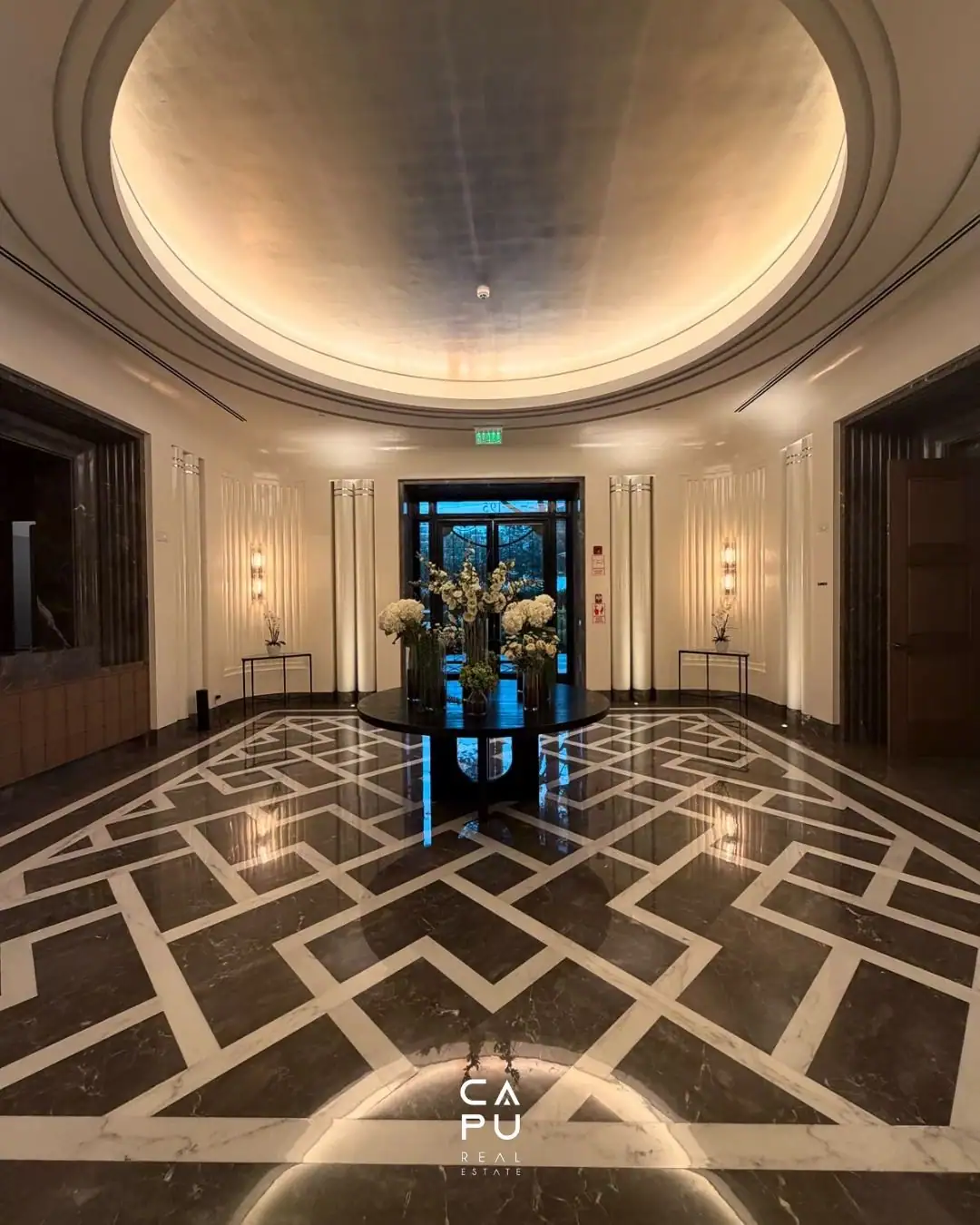 Lobby circular del edificio